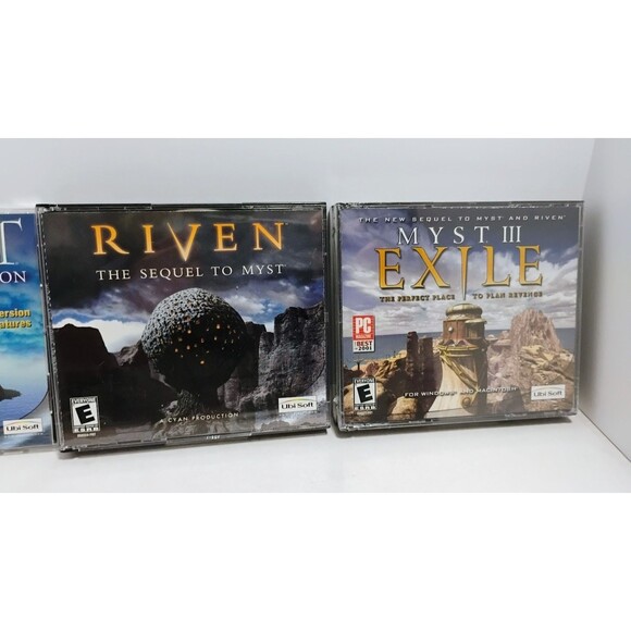 2000 UBISOFT BRODERBUND PRIMA MYST ORIGINAL, TRILOGY, & STRATEGY GUIDE PC LOT - Picture 7 of 9